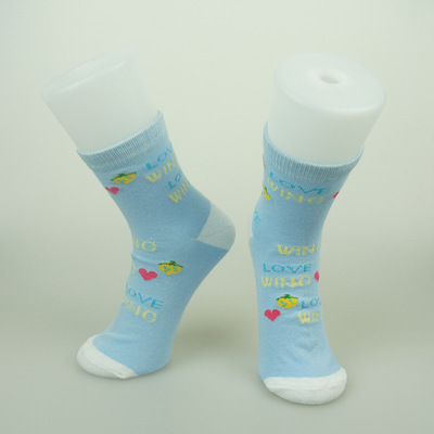 OEM襪子生產定做針織可愛提花兒童襪純棉 春夏女童裝短襪