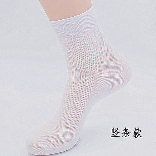 夏日透氣之選 男士純色中筒棉襪，商務休閑兩相宜