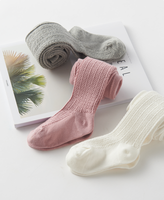 軟糯親膚，萌趣之選 粉色簡約親子長筒襪，給寶貝最溫柔的呵護